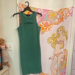 Absolutely Green Sleeveless Midi Dress